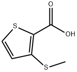 2-Thiophenecarboxylic acid, 3-(methylthio)- Structure