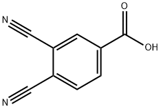 Benzoic acid, 3,4-dicyano- Structure