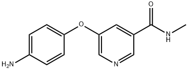 3-Pyridinecarboxamide, 5-(4-aminophenoxy)-N-methyl-, 604813-03-8, 结构式