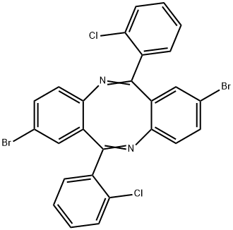 (4aZ,6Z,10aZ,12Z)-2,8-dibromo-6,12-bis(2-chlorophenyl)dibenzo[b,f][1,5]diazocine Structure
