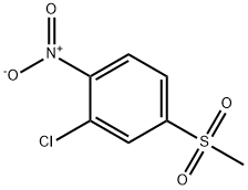 2-Chloro-4-methylsulfonyl-1-nitrobenzene Struktur