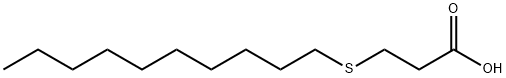 3-(癸硫基)丙酸, 60972-24-9, 结构式