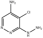 5-氯-6-肼基哒嗪-4-胺 结构式