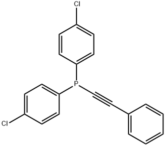 (di-(p-chlorophenyl)phosphino)phenylacetylene Structure