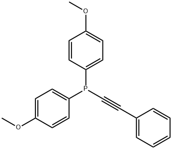 (di-(p-methoxyphenyl)phosphino)phenylacetylene 结构式