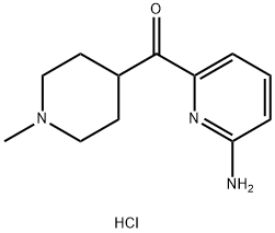 (6-氨基吡啶-2-基)(1-甲基哌啶-4-基)甲酮.双盐酸盐 结构式