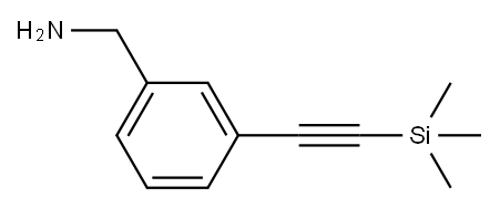 Benzenemethanamine, 3-[2-(trimethylsilyl)ethynyl]- 结构式