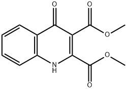 dimethyl 4-oxo-1,4-dihydroquinoline-2,3-dicarboxylate Struktur