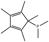 dimethyl-(1,2,3,4,5-pentamethylcyclopenta-2,4-dien-1-yl)phosphane 结构式