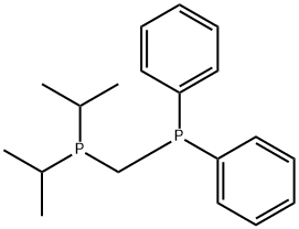 ジイソプロピル(ジフェニルホスフィノメチル)ホスフィン 化学構造式