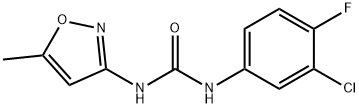 Urea, N-(3-chloro-4-fluorophenyl)-N'-(5- Structure