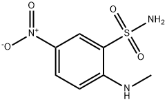 Benzenesulfonamide, 2-(methylamino)-5-nitro- Structure