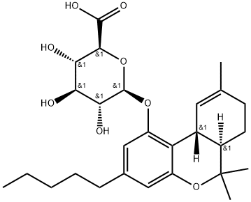 delta(1)-tetrahydrocannabinol glucuronide 化学構造式