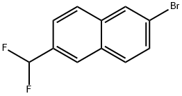 Naphthalene, 2-bromo-6-(difluoromethyl)- Structure