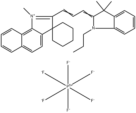 2-[3-(1,3-Dihydro-3,3-dimethyl-1-propyl-2H-indol-2-ylidene)-1-propen-1-yl]-1-methyl-spiro[3H-benz[g]indolium-3,1'-cyclohexane] hexafluorophosphate (1:1)|2-[3-(1,3-二氫-3,3-二甲基-1-丙基-2H-吲哚-2-亞基)-1-丙烯-1-基]-1甲基-旋[3H-苯並[G]吲哚-3,1'-環己烷]六氟磷酸鹽