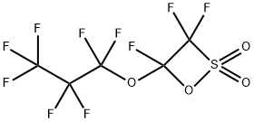 1,2-Oxathietane, 3,3,4-trifluoro-4-(1,1,2,2,3,3,3-heptafluoropropoxy)-, 2,2-dioxide Struktur