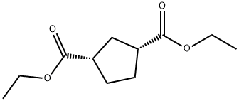 1,3-Cyclopentanedicarboxylic acid, diethyl ester, cis- (9CI) Structure