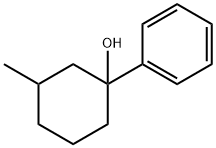 1-フェニル-3-メチルシクロヘキサノール 化学構造式