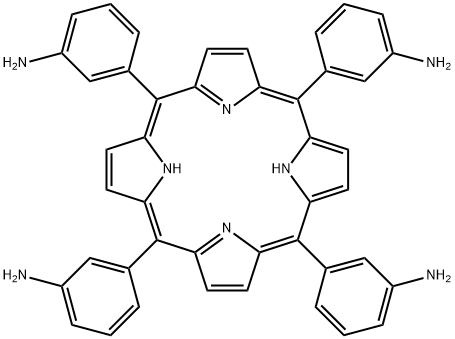 Benzenamine, 3,3',3'',3'''-(21H,23H-porphine-5,10,15,20-tetrayl)tetrakis- Struktur