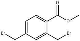Benzoic acid, 2,4-bis(bromomethyl)-, methyl ester Structure