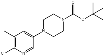 1-Piperazinecarboxylic acid, 4-(6-chloro-5-methyl-3-pyridinyl)-, 1,1-dimethylethyl ester|
