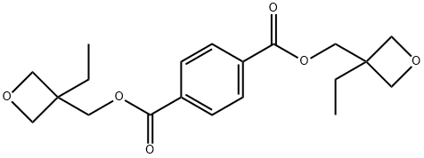 bis[(3-ethyloxetan-3-yl)methyl] benzene-1,4-dicarboxylate 化学構造式