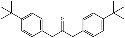 1,3-ビス(4-tert-ブチルフェニル)アセトン 化学構造式