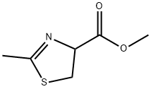 2-甲基-4,5-二氢噻唑-4-羧酸甲酯,6436-58-4,结构式