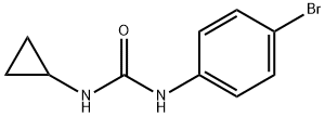 1-(4-溴苯基)-3-环丙基脲 结构式
