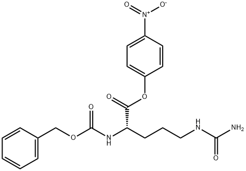 a-N-Cbz-L-citrulline p-nitrophenyl ester Structure