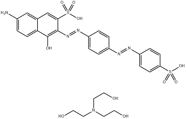 7-amino-4-hydroxy-3-[[4-[(4-sulphophenyl)azo]phenyl]azo]naphthalene-2-sulphonic acid, compound with 2,2',2''-nitrilotriethanol (1:2)
