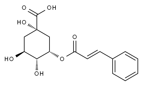 5-O-肉桂酰奎宁酸, 6470-68-4, 结构式