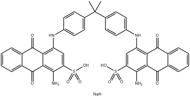 4,4'-[プロパン-2,2-ジイルビス(4,1-フェニレンイミノ)]ビス[1-アミノ-9,10-ジヒドロ-9,10-ジオキソアントラセン-2-スルホン酸ナトリウム]