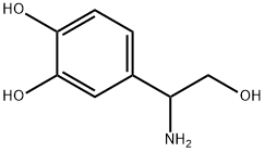 1,2-Benzenediol, 4-(1-amino-2-hydroxyethyl)- Structure
