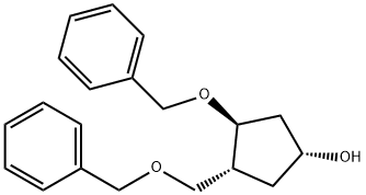 (1R,3S,4R)-3-(苯甲氧基)-4-[(苯甲氧基)甲基]环戊醇, 648414-59-9, 结构式