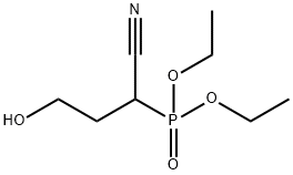 Phosphonic acid, (1-cyano-3-hydroxypropyl)-, diethyl ester (9CI) 化学構造式