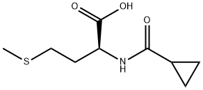 2-(cyclopropylformamido)-4-(methylsulfanyl)butanoic Acid Struktur