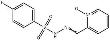 Benzenesulfonic acid, 4-fluoro-, 2-[(1-oxido-2-pyridinyl)methylene]hydrazide,65227-42-1,结构式