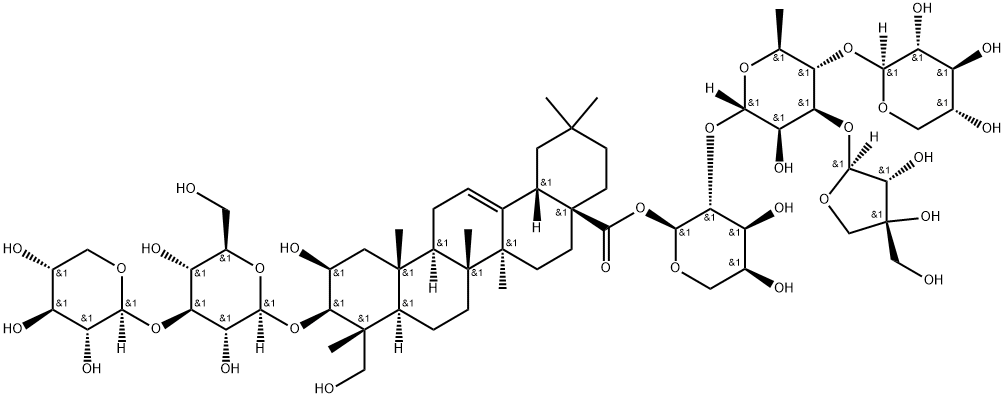 conyzasaponin P, 653593-39-6, 结构式