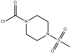 1-Piperazinecarbonyl chloride, 4-(methylsulfonyl)- Structure