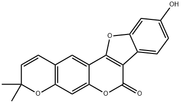4′′,5′′-dehydroisopsoralidin 化学構造式