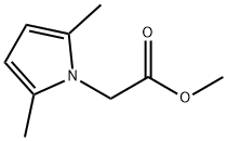 1H-Pyrrole-1-acetic acid, 2,5-dimethyl-, methyl ester 化学構造式