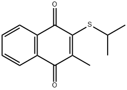 Q133 2-ISOPROPYLTHIO-3-METHYL-1,4-NAPHTHOQUINONE Struktur