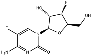 3'-Deoxy-3',5-difluorocytidine 化学構造式