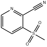 3-methanesulfonylpyridine-2-carbonitrile,66154-67-4,结构式
