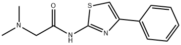 Acetamide, 2-(dimethylamino)-N-(4-phenyl-2-thiazolyl)- Structure