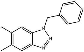 1-Benzyl-5,6-dimethyl-1H-1,2,3-benzotriazole Structure