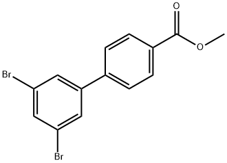 methyl 3',5'-dibromo-[1,1'-biphenyl]-4-carboxylate Struktur