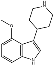 1H-Indole, 4-methoxy-3-(4-piperidinyl)- 结构式