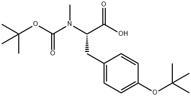 (Tert-Butoxy)Carbonyl N-Me-Tyr(tBu)-OH 化学構造式